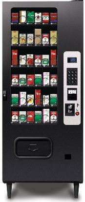36 Selection Tobacco Vending Machine with the maximum capacity to dispense cigarettes, cigars, lighter, and other smoking products as well as non-smoking products.
