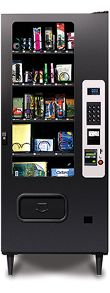 School supply vending machine with 5 flex trays featuring adjustable height and spacing making machine customizable to your products dimensions